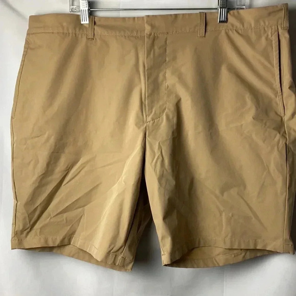 J CREW FACTORY MENS SIZE 40, 9” INSEAM TAN  SNAP ZIP FRONT CLOSE POCKETS… - Picture 3 of 13